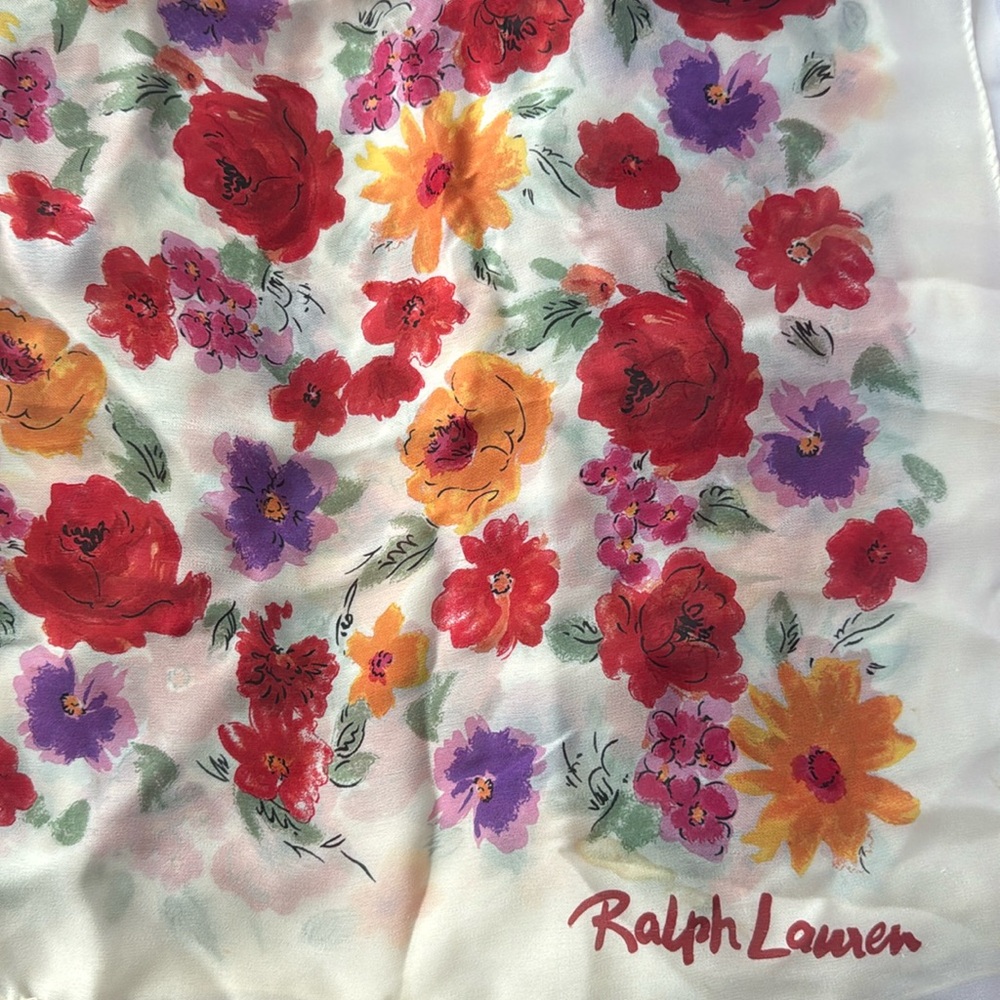 Ralph Lauren vintage silk scarf